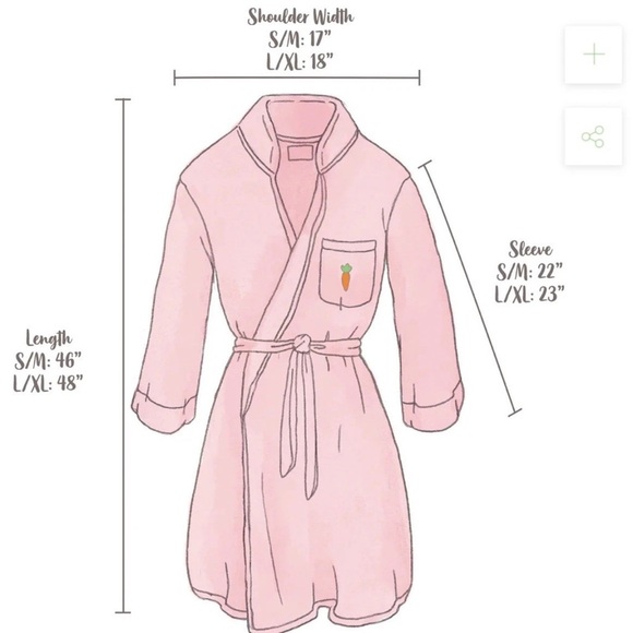 Bunnies By The Bay Robe Sz M CUDDLE ME PLUSH Womens Super Soft White Satin Trim - Picture 11 of 11